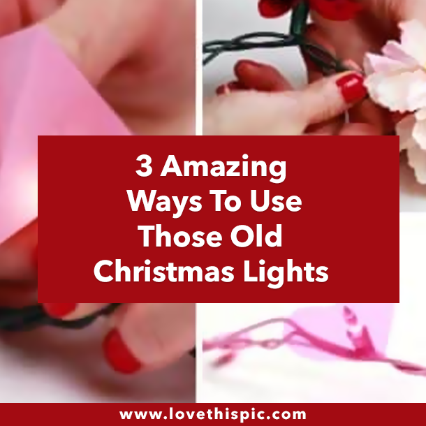 3 Amazing Ways To Use Those Old Christmas Lights