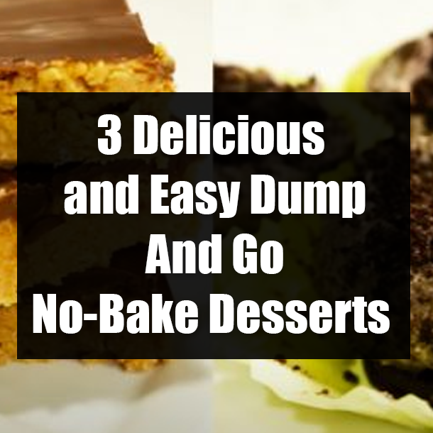 3 Delicious and Easy Dump And Go No-Bake Desserts