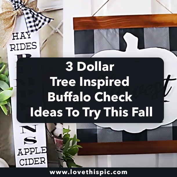3 Dollar Tree Inspired Buffalo Check Ideas To Try This Fall
