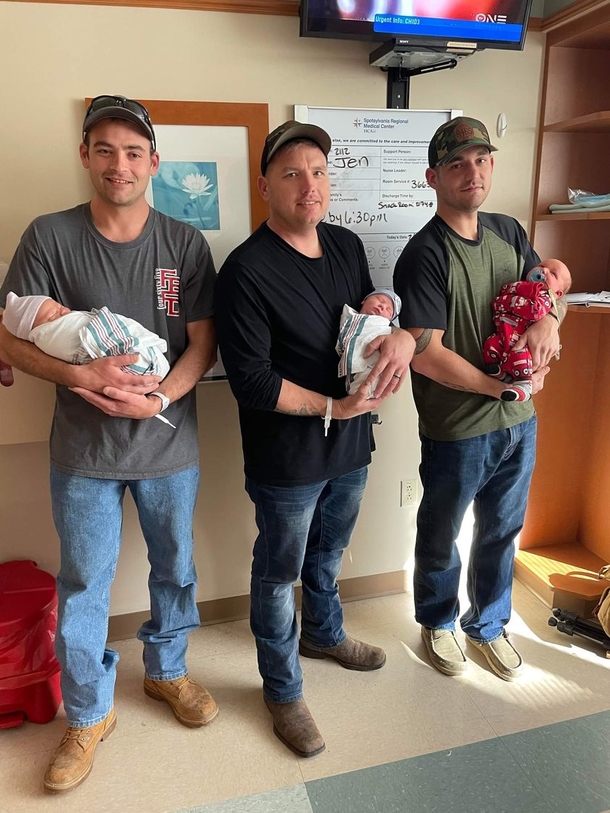 3 firefighters from the same firehouse honor their fatherhood within 24 hours - picture 2