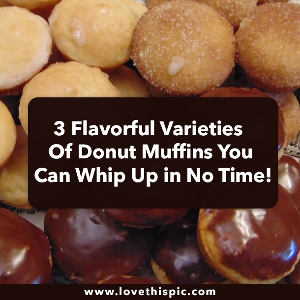 3 Flavorful Varieties Of Donut Muffins You Can Whip Up in No Time!