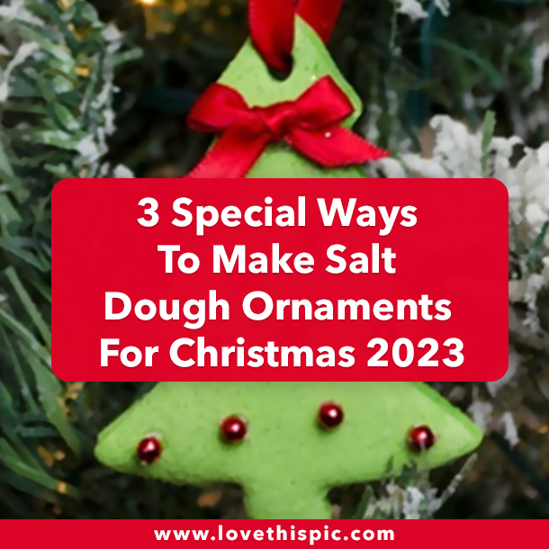 3 Special Ways To Make Salt Dough Ornaments For Christmas 2023