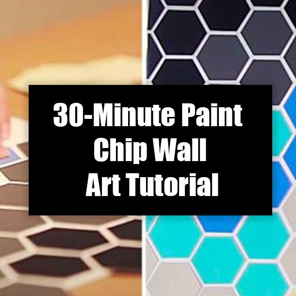 30-Minute Paint Chip Wall Art Tutorial