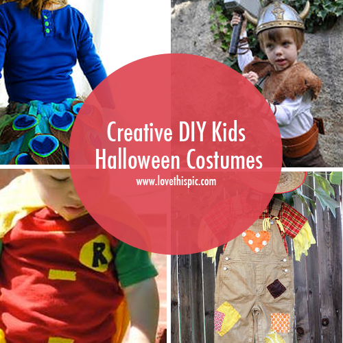 Creative DIY Kids Halloween Costumes