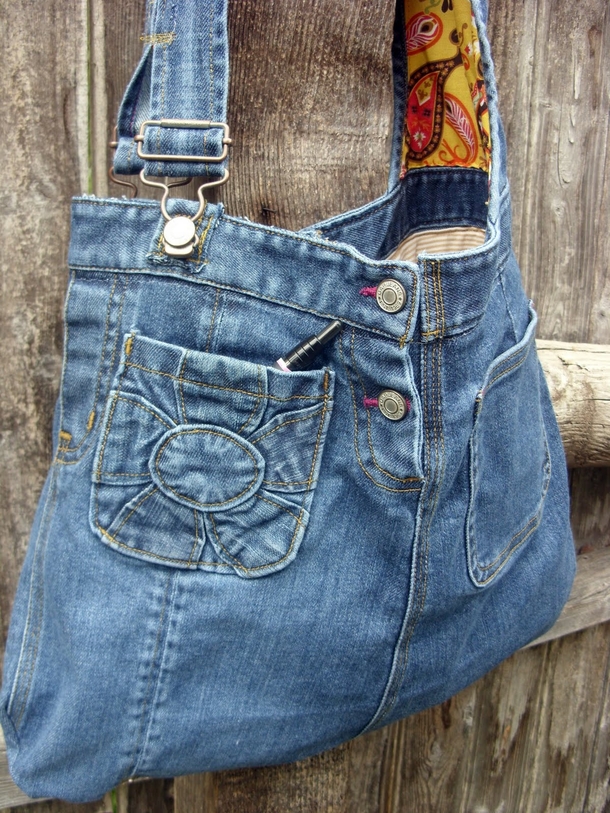 20 DIY Denim Jean Projects and Crafts