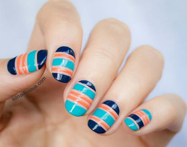 20 DIY Striped Nails