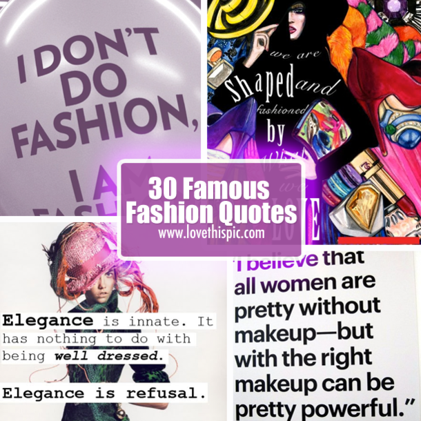 30 Famous Fashion Quotes