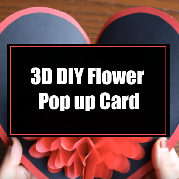 3D DIY Flower Pop up Card