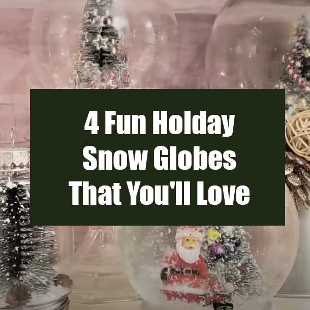 4 Fun Holday Snow Globes That You'll Love