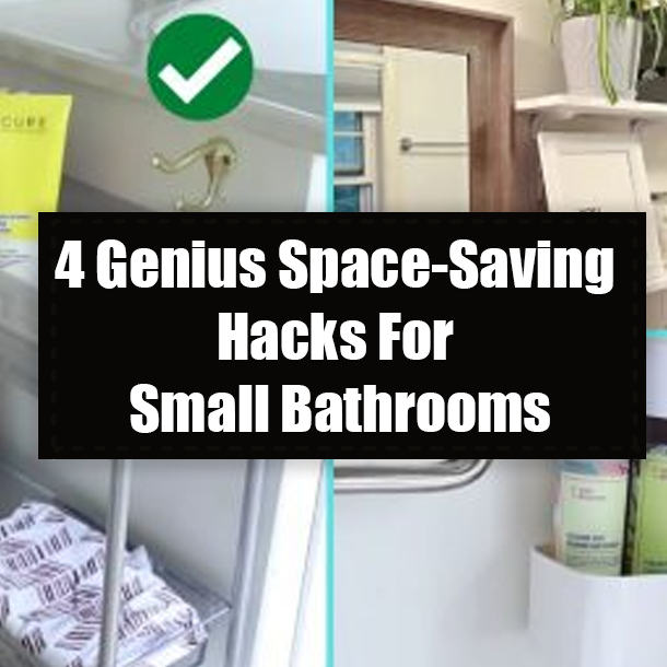 4 Genius Space-Saving Hacks For Small Bathrooms