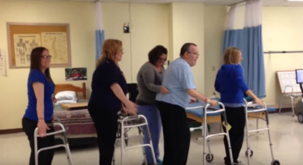 4 People Line Up With Walkers To Perform Hit Song, But Man Of The Group Steals Show With Routine - picture 3