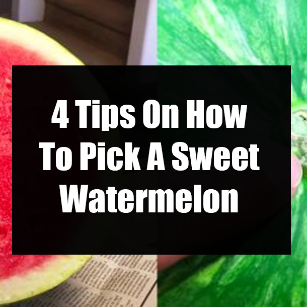 4 Tips On How To Pick A Sweet Watermelon