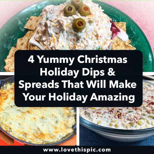 4 Yummy Christmas Holiday Dips & Spreads That Will Make Your Holiday Amazing