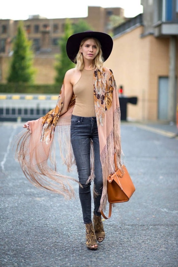 40 Summer Fashion Outfits With Kimonos - picture 17
