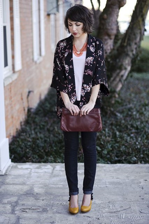 40 Summer Fashion Outfits With Kimonos - picture 19