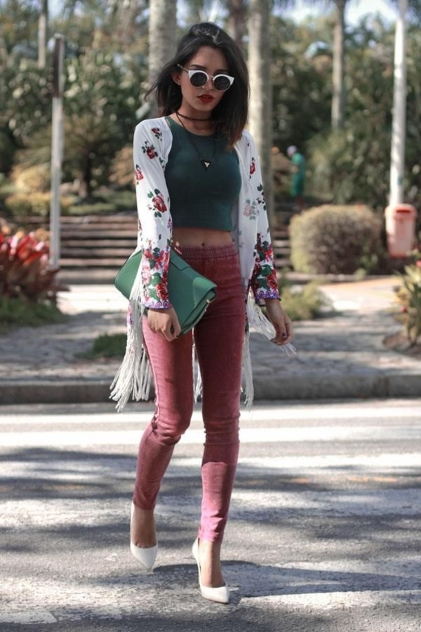 40 Summer Fashion Outfits With Kimonos - picture 26