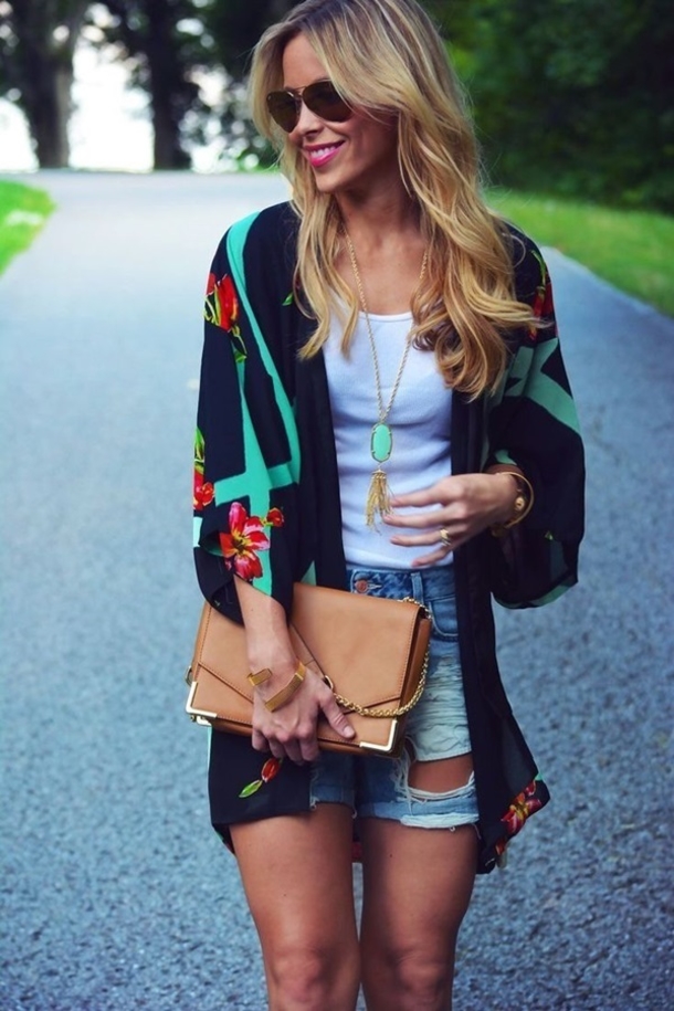 40 Summer Fashion Outfits With Kimonos - picture 38