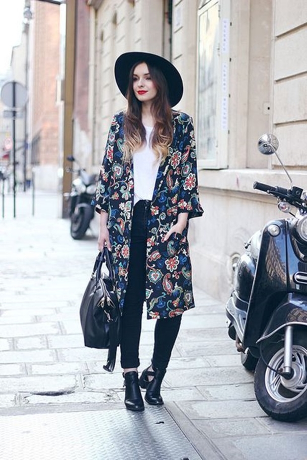 40 Summer Fashion Outfits With Kimonos - picture 4