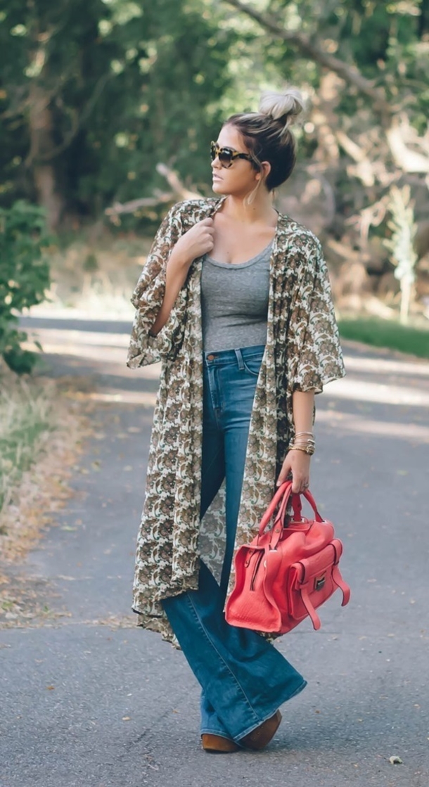 40 Summer Fashion Outfits With Kimonos - picture 42