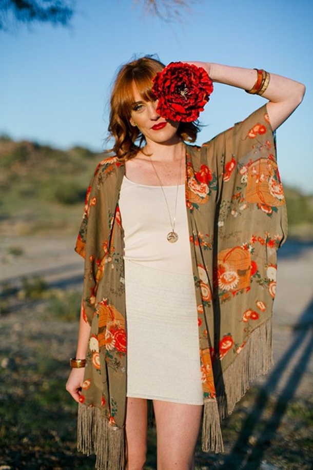 40 Summer Fashion Outfits With Kimonos - picture 5