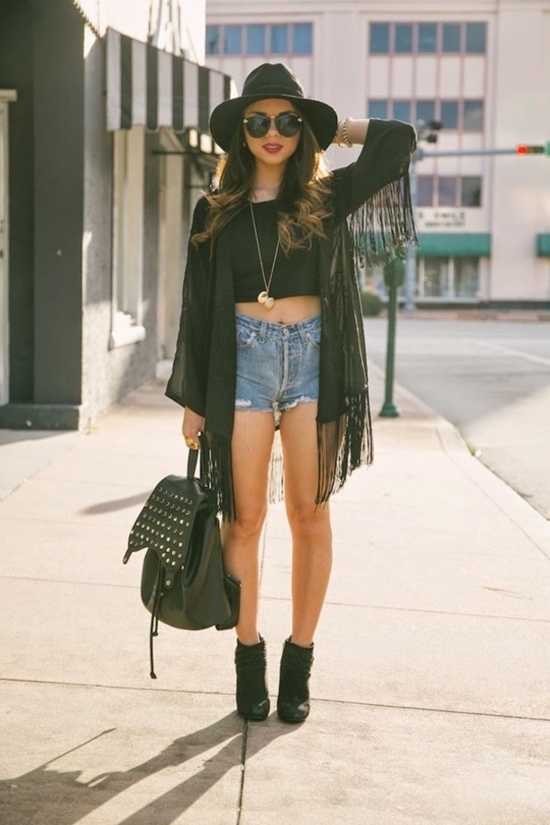 40 Summer Fashion Outfits With Kimonos - picture 6
