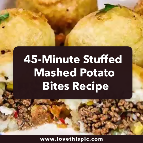 45-Minute Stuffed Mashed Potato Bites Recipe