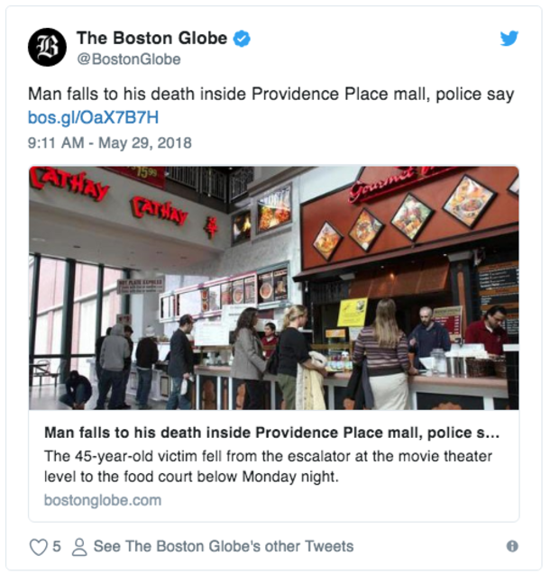 45-Year-Old Musician Falls To His Death After Reportedly Joking Around On Mall Escalator - picture 2