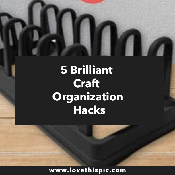 5 Brilliant Craft Organization Hacks