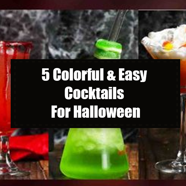 5 Colorful & Easy Cocktails For Halloween