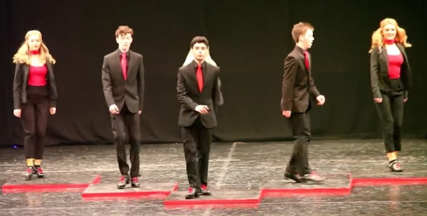 5 Men Step On Stage For A Dance Off. Seconds Later, Guy In The Middle Spins Around And WOWs The Crowd - picture 3
