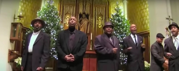 5 Sharp Guys Dressed In Black Church Steal The Show With Soulful ‘Stand By Me’ Harmonies - picture 2