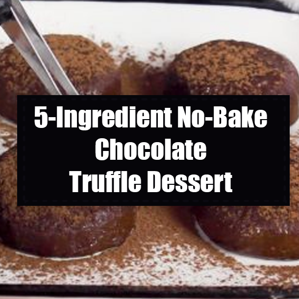 5-Ingredient No-Bake Chocolate Truffle Dessert