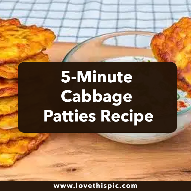 5-Minute Cabbage Patties Recipe