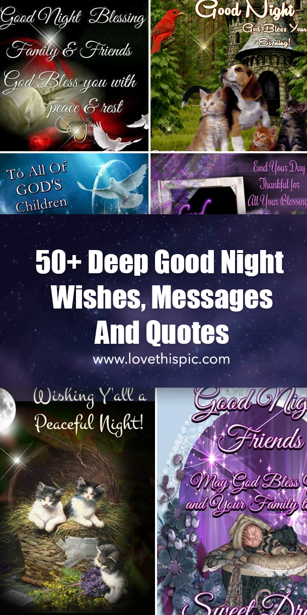 50+ Deep Good Night Wishes, Messages And Quotes - picture 9