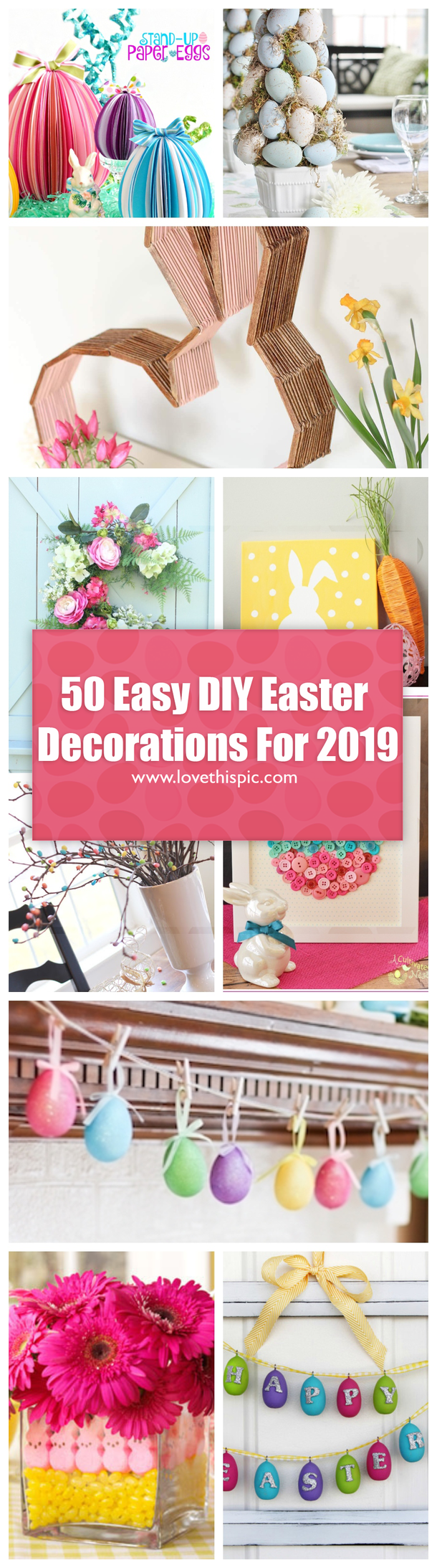 50 Easy DIY Easter Decorations For 2019 - picture 54