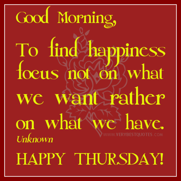 50+ Good Morning Thursday Quotes & Sayings - picture 24