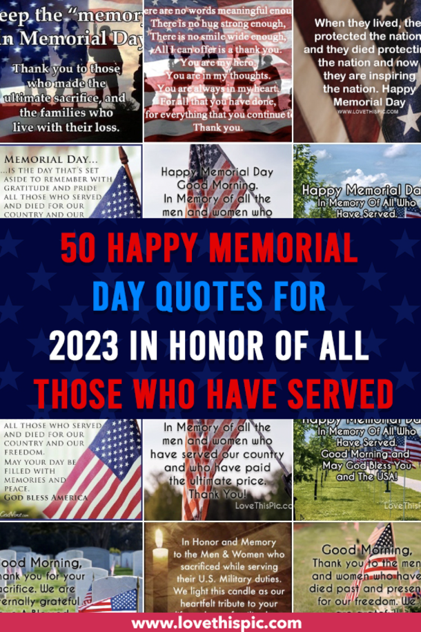 50 Happy Memorial Day Quotes For 2023 In Honor Of All Those Who Have Served - picture 9