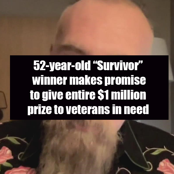52-year-old “Survivor” winner makes promise to give entire $1 million prize to veterans in need