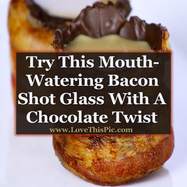 Try This Mouth-Watering Bacon Shot Glass With A Chocolate Twist