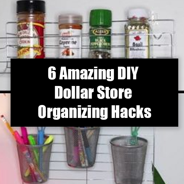 6 Amazing DIY Dollar Store Organizing Hacks
