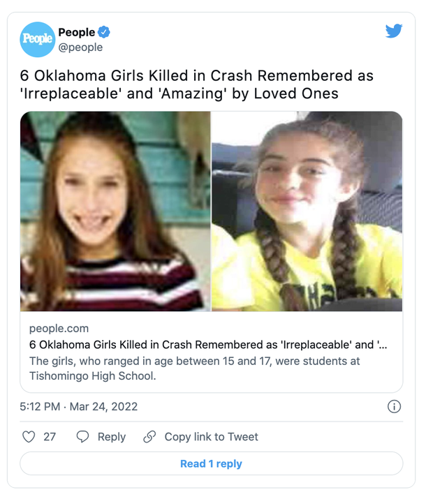 6 girls die in accidental car crash, remembered by loved ones and country icon Blake Shelton - picture 2