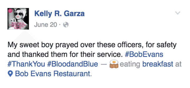 6-Year-Old Boy Joins A Table Of Cops And Prays For Their Safety Over Breakfast - picture 3