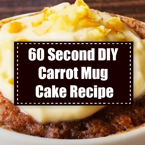 60 Second DIY Carrot Mug Cake Recipe