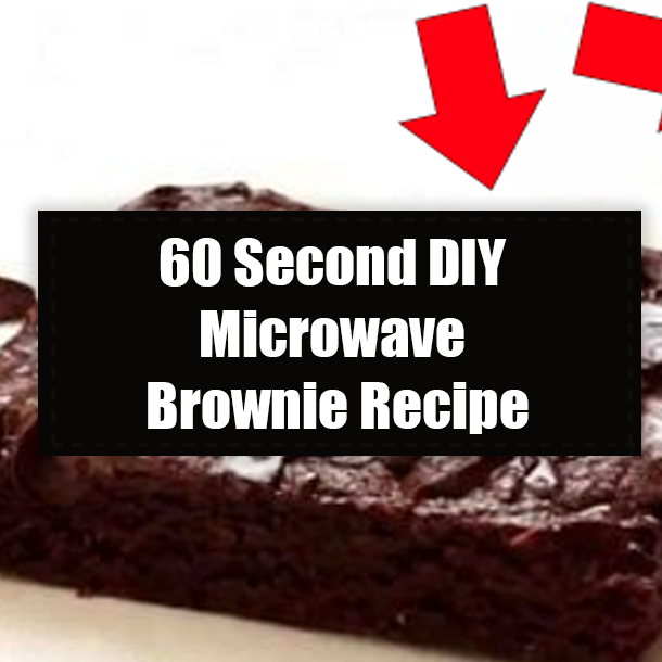 60 Second DIY Microwave Brownie Recipe