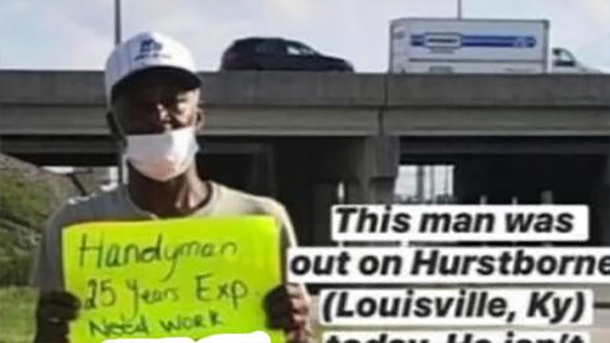 64-Year-Old Handyman stood in hot sun with a sign asking for work – until construction boss sees it and calls him in - picture 2