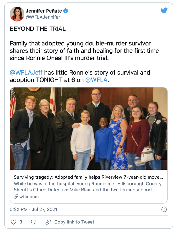 7-year-old boy who was stabbed and set on fire is adopted by the detective who responded to call -- “I am safe, I am loved” - picture 4