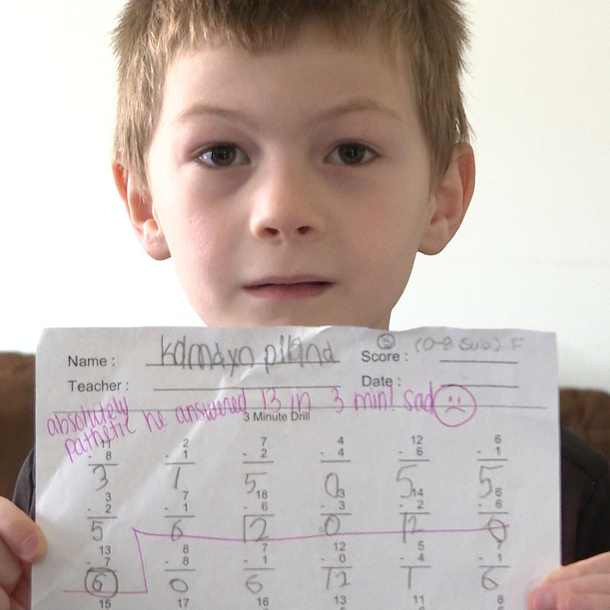 7-year-old gets math paper back with the words ‘absolutely pathetic’ written on it by teacher - picture 2