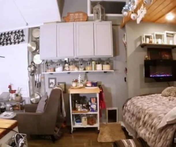 72-Year-Old Woman On Fixed Income Builds Beautiful Tiny Home with Spacious Sunroom and Finds Joy in Simplicity - picture 5