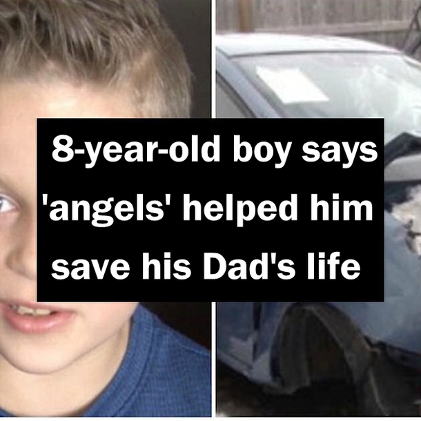 8-year-old boy says 'angels' helped him save his Dad's life