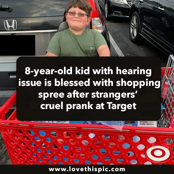 8-year-old kid with hearing issue is blessed with shopping spree after strangers’ mean prank at Target